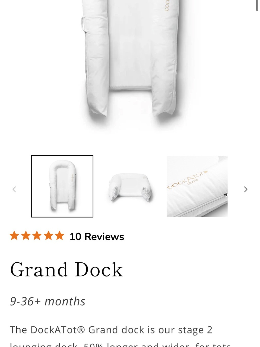 Dock a tot white